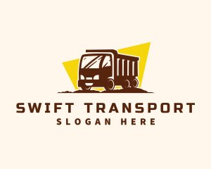 Logistics Truck Transportation logo design