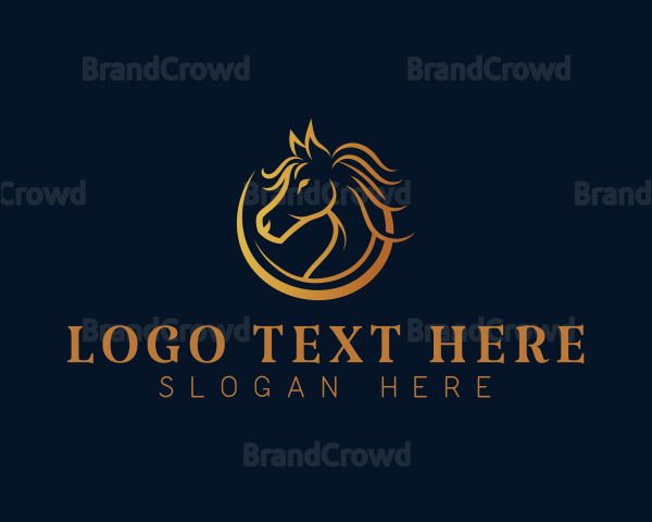 Horse Stallion Equestrian Logo