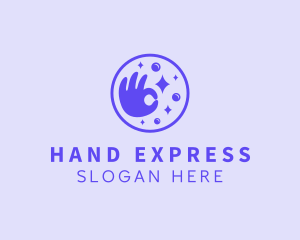 Sign Language - Okay Clean Hand logo design