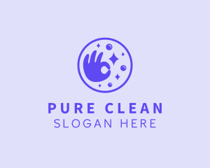 Okay Clean Hand logo design