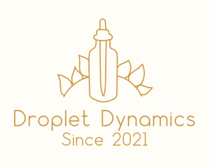 Dropper - Flower Petal Dropper Bottle logo design