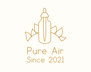 Purifier - Flower Petal Dropper Bottle logo design