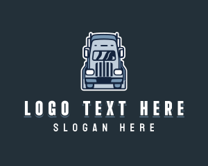 Freight - Logistics Cargo Truck logo design