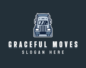 Logistics Cargo Truck logo design