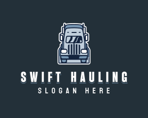 Hauling - Logistics Cargo Truck logo design