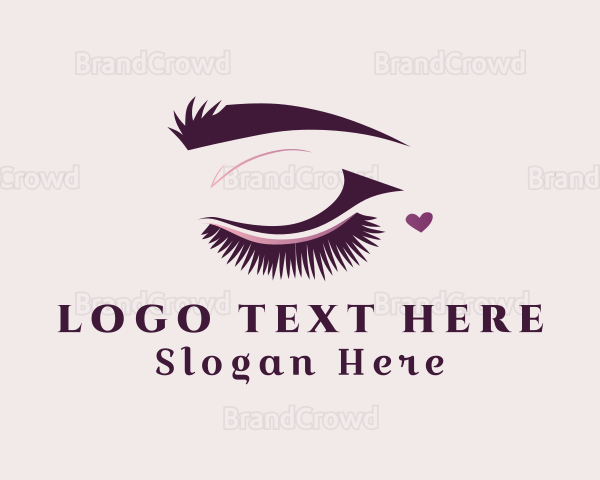 Heart Eyelash Salon Logo