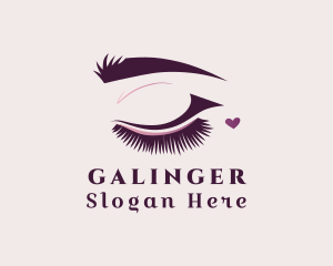Cosmetic - Heart Eyelash Salon logo design