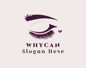 Beauty Blogger - Heart Eyelash Salon logo design
