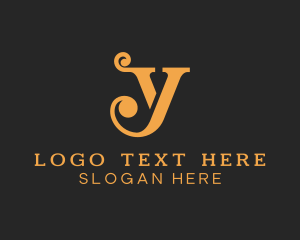 Luxury - Fancy Script Letter Y logo design