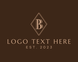 Clothing - Elegant Diamond Letter B logo design