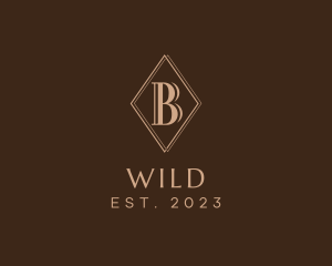 Commercial - Elegant Diamond Letter B logo design
