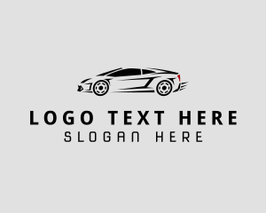 Driving - Race Car Vehicle logo design