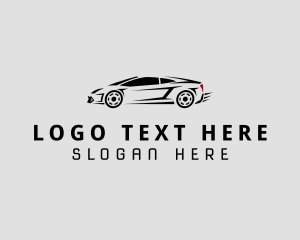 Race Car Vehicle Logo