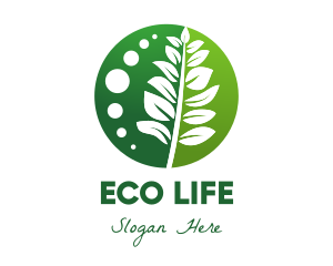 Leaf Plant Sustainability logo design