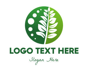 Peaceful - Leaf Plant Sustainability logo design