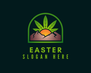 Eco Friendly - Mountain Herb Sunrise logo design