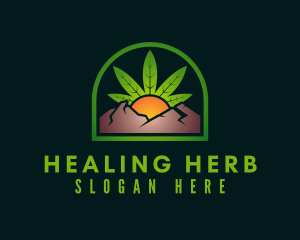 Mountain Herb Sunrise logo design