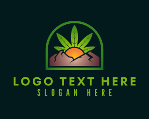 Herb - Mountain Herb Sunrise logo design