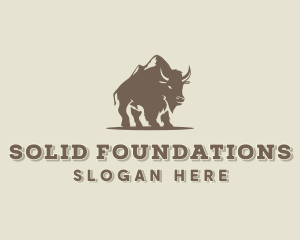 Wild Mountain Buffalo  Logo