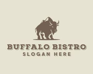 Wild Mountain Buffalo  logo design