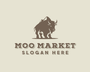 Wild Mountain Buffalo  logo design