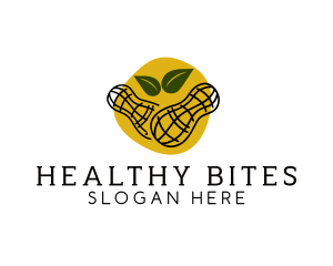 Organic Round Peanut logo design