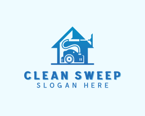 Vacuum - Cleaning Vacuum Housekeeping logo design