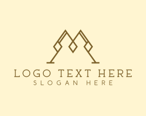 Digital Marketing - Fashion Accessory Letter M logo design