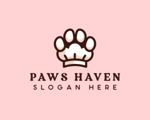 Puppy Paw Toque logo design