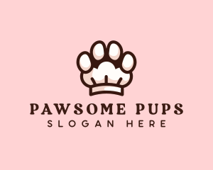 Puppy Paw Toque logo design