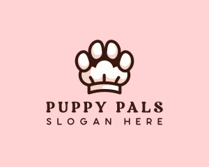 Puppy Paw Toque logo design