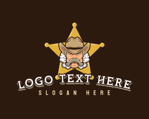 Cigar - Cowboy Sheriff Vapor logo design