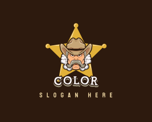 Cigar - Cowboy Sheriff Vapor logo design