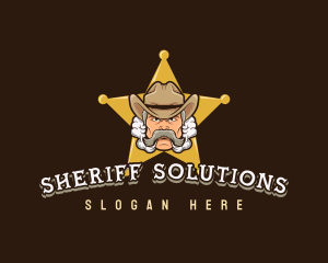 Sheriff - Cowboy Sheriff Vapor logo design