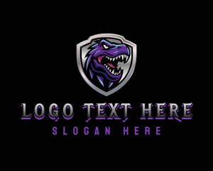 Dinosaur - Wild Dinosaur Predator logo design