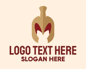 Letter Tv - Medieval Warrior Helmet logo design