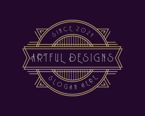 Luxury Art Deco Ornament logo design