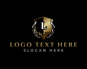Elegant - Luxury Deer Crest logo design