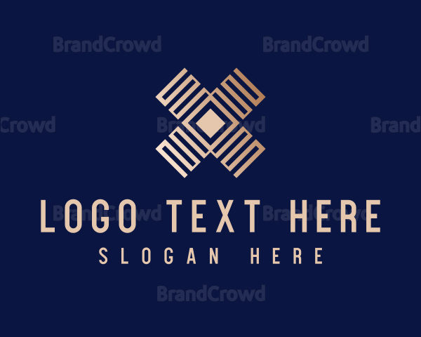 Geometric Modern Letter X Logo