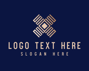 Metalwork - Geometric Modern Letter X logo design