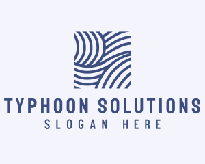 Typhoon - Weather Wind Waves logo design