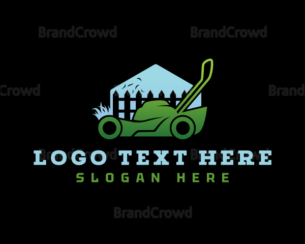 Lawn Maintenance Mower Logo