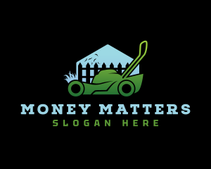 Lawn Maintenance Mower Logo