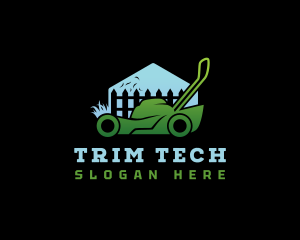 Trimmer - Lawn Maintenance Mower logo design