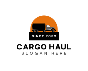 Truck Freight Logistics logo design