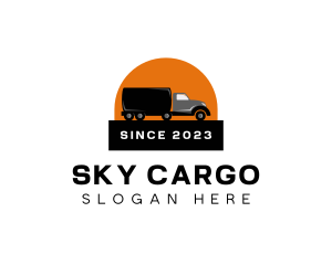 Truck Freight Logistics logo design