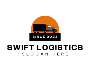 Logistics - Truck Freight Logistics logo design