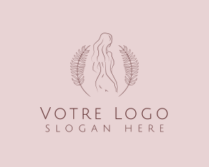 Hair - Sexy Female Organic Leaves logo design