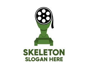 Movie Director - Film Reel Tank logo design