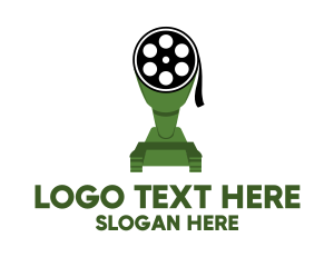 Film - Film Reel Tank logo design